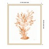 Amanti Art Shibori Coral III Peach by Mary Urban Wood Framed Wall Art Print - 4 of 4