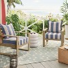 24"x22" Cabana Stripe Outdoor Deep Seat Cushion - Threshold™ - 2 of 4