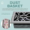 Home Intuition Victorian Floor Vent Cover 4X12 Inch Floor Register with Mesh Cover Trap Heat and Air Walkable Metal Vent for HVAC Duct,Light Grey - 3 of 4