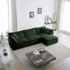 SeaCamel  Free Combination Comfy Upholstery Modular Oversized L Shaped Sectional Sofa With Reversible Ottoman - 2 of 4