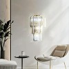 3/5 Layer Crystal Wall Sconces Living Room Bedroom Crystal Lamps Light Fixtures - 2 of 4