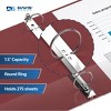 Davis Group 6pk 1.5" Premium Economy Round Ring Binder Burgundy: Polypropylene Hard Cover, 275 Sheet Capacity - 3 of 4
