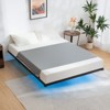 Lusimo Floating Bed Frame Metal Platform Bed with LED Lights and 9.8In Under-Bed Storage Queen - 2 of 4