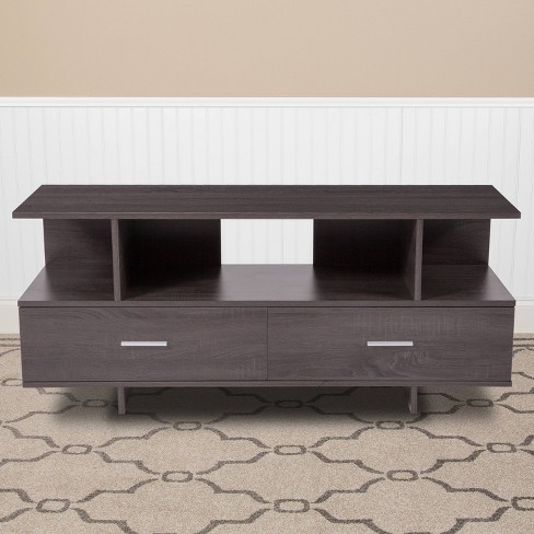 Fields Tv Stand Console Brown Riverstone Furniture Target