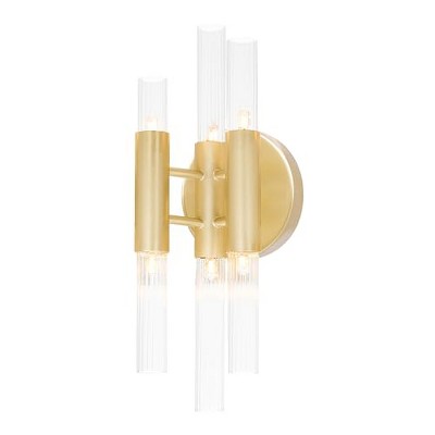 CWI Lighting Orgue 6 Light Sconce With Satin Gold Finish