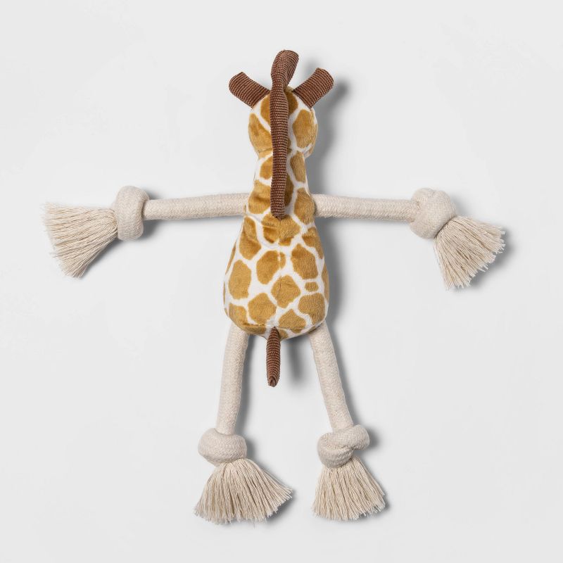 Giraffe Plush/Rope Dog Toy - M - Boots &#38; Barkley&#8482;, 4 of 11