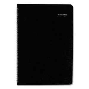 DayMinder Monthly Planner, Ruled Blocks, 12 x 8, Black Cover, 14-Month: Dec 2024 to Jan 2026 - 1 of 4