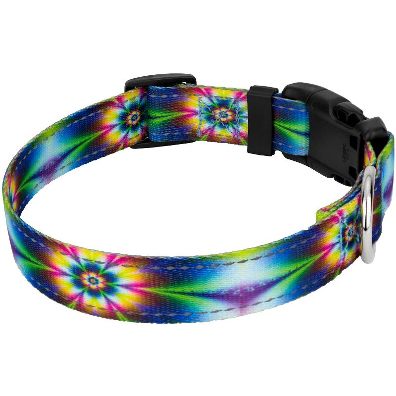 Country Brook Petz Deluxe Tie Dye Flowers Reflective Dog Collar, 3 of 6