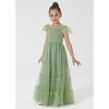 2Bunnies Girls' Vintage Boho Smocked Bodice Ruffle Dress - 2 of 4