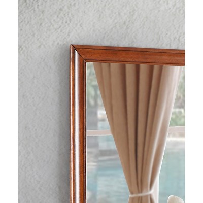 LaVita 45" x 33" Oak Framed Rectangular Dresser Mirror