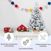Hachikiko 3ft Flocked Artificial Christmas Tree with Pine Cones & Berries - Pre-Decorated Snow-Dusted Tabletop Tree for Small Spaces - 4 of 4
