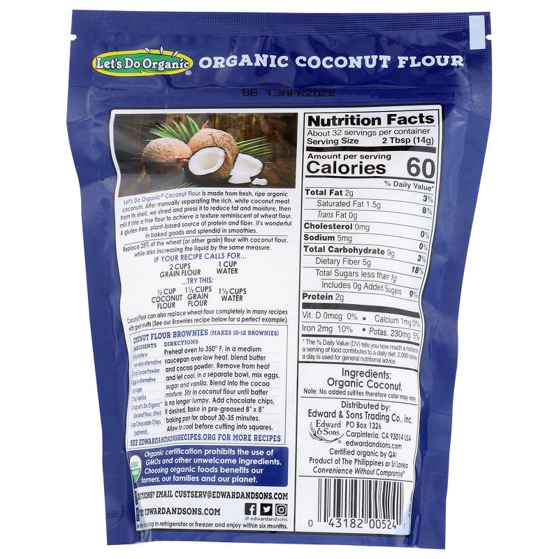 Let's Do Organic Coconut Flour - Case of 6/16 oz, 3 of 7