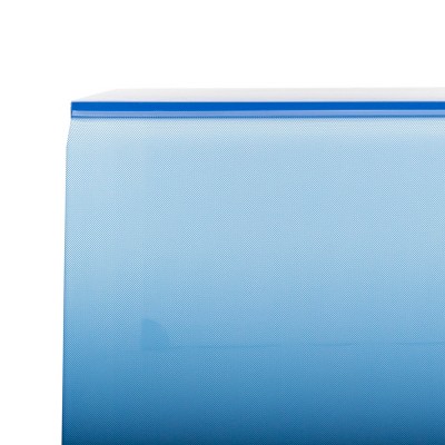 Crysta 47'' Blue Ombre Rectangular Glass Coffee Table