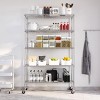 Seville Classics UltraDurable  5-Tier 48" x 18" Steel Wire Shelving Unit, Black - 2 of 4