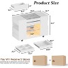 PAKASEPT Glass-Top Closet Organizer White Dressing Island Ample Storage Dresser, with Glass Top Display Shelf & 8 Drawers & LED Light & Wheels - 2 of 4