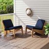 Costway 2/4/6-Pack 24" x 24" Deep Seat Cushion & Back Pillow with Removable Covers Outdoor Brown/Navy/Gray/Black - 4 of 4