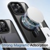 BONGEEK Magnetic Case for iPhone 15 Pro 6.1-Inch Compatible with MagSafe, Shockproof Phone Bumper Cover, Solid Color Matte TPU Frame, Black - 4 of 4