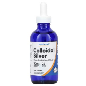 Nutricost Colloidal Silver, Unflavored, 30 PPM, 4 fl oz (118 ml) - 1 of 3