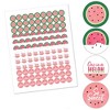 Big Dot of Happiness Sweet Watermelon - Fruit Party Round Candy Sticker Favors - Labels Fits Chocolate Candy (1 sheet of 108) - 2 of 4