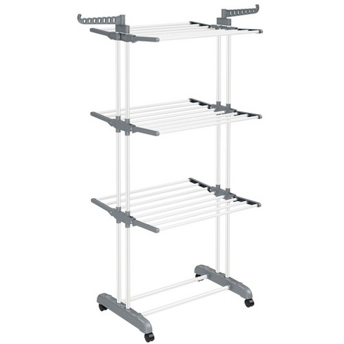 Songmics foldable clothes online drying rack