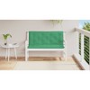 vidaXL Indoor/Outdoor Bench Cushions 2 pcs, Non-slip, Water-Repellent, Green 47.2"x19.7"x2.8" - 3 of 4