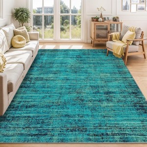 GarveeHome Runner Indoor Rug Washable, Vintage Distressed Hallway Runner, Farmhouse Low Pile Non-Slip Kitchen Entryway Carpet - 1 of 4