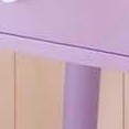 Wooden Kids Vanity Table with Lights and Mirror, Toddler Princess Pretend Play Vanity Desk with Storage Drawers purple