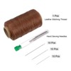 Unique Bargains Wear-Resistant Polyester Embroidery Waxed Thread with Needles - 3 of 4