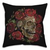 Creative Products Skull Floral Crown 20 x 20 Spun Poly Pillow - image 2 of 3