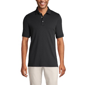 Lands' End Men's Short Sleeve Cotton Supima Polo Shirt - 1 of 4