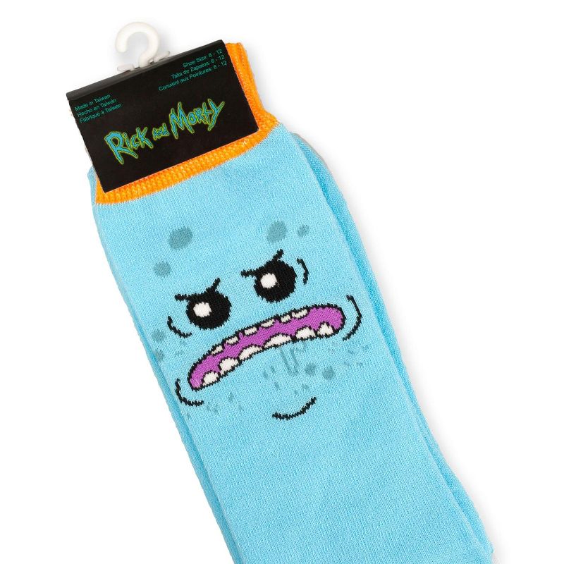 Hypnotic Socks Rick and Morty collectibles | Toynk Toys Rick & Morty Mr. Meeseeks Crew Socks, 4 of 8