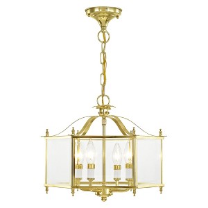 Livex Lighting Livingston 4 - Light Pendant in  Polished Brass - 1 of 4