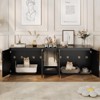Cat Litter Box Enclosure,Hidden Litter Box Furniture for 2 Cats - 3 of 4