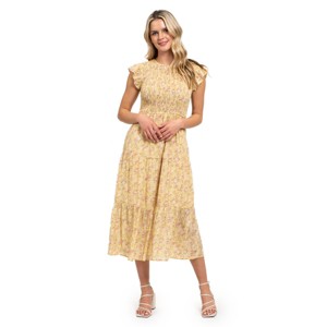 August Sky Women`s Smocked Tiered Dress - 1 of 4
