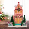Cody Foster 14.5 Inch Merry Christmas House Christmas Putz House , Christmas Decor Retro Vintage Putz Look Holiday (1PC) - 2 of 4