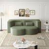 KWPZQEB 2-in-1 Folding Sofa Bed with 2 Pillows, Loveseat Sofa, Boneless Convertible Sleeper Sofa Bed Full Size, Floor Couch & Sleeping Mattress - 3 of 4