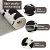 coucheta Multi-size Wild Animal Washable Area Rug, Black Brown Highland Milk Cow Print Non Slip Decorative Carpet, for Living Room, Bedroom, Dining - 3 of 4