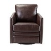 Set of 2 Hugo Transitional Wooden Upholstered Swivel Chair With Metal Base For Bedroom And Living Room| ART OF LIVING DESIGNS - 3 of 4