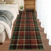 Washable Rugs for Living Room Plaid Classic Non Slip Large Rug for Bedroom Decor Soft Low Pile Carpet - 2 of 4