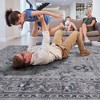 Kumasinova Stain-Resistant Area Rug, Non-Shedding Blue/Grey Door Mat,Kid & Pet-Friendly, Oriental Area Rug for Living Room,Latex-Free Cotton Backing - 2 of 4