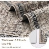 Living Room Rug Washable, Soft Vintage Floral Large Bedroom Rugs Classic Retro Indoor Floor Carpet, Low Pile Non-Slip Farmhouse Rugs - 3 of 4