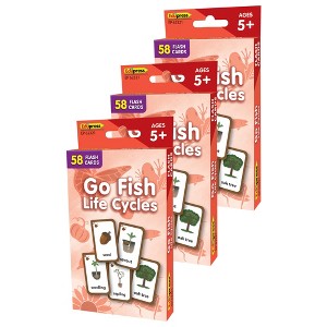 Edupress™ Go Fish: Life Cycles Flash Cards, 3 Packs - 1 of 4
