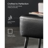VASAGLE EKHO Collection - Bench for Entryway Bedroom, Synthetic Leather with Stitching, Ottoman Bench with Steel Legs - 3 of 4