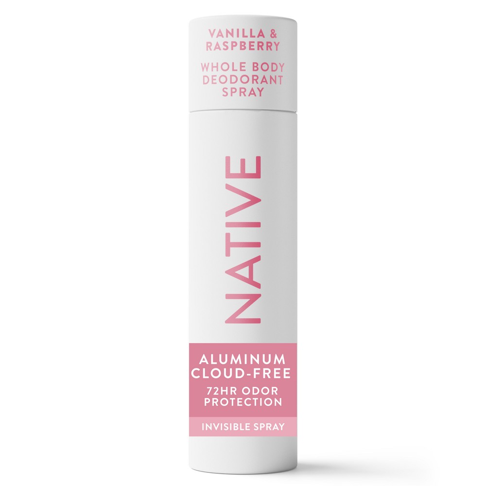 Photos - Deodorant Native Whole Body  Spray - Vanilla & Raspberry - 3.5oz: Paraben-Free, Sulfate-Free, Vegan 
