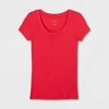 Women's Slim Fit Short Sleeve Ribbed Scoop Neck T-Shirt - A New Day™ - 4 of 4