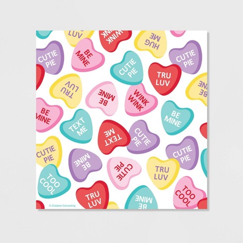40ct Candy Hearts Valentine S Day Favor Bags With Zipper Target