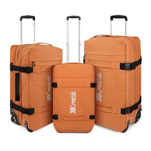 New York Xpress Soft Roller Luggage Set, Wheeled Travel Duffel Luggage, 20" 26" 30" 3PC - 1 of 4