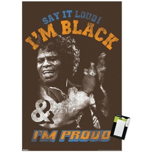 Trends International James Brown - I'm Black & I'm Proud Unframed Wall Poster Prints - 1 of 4