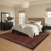 Washable Bordered Geometric Rug Non Slip Low Pile Rug Soft Contemporary Floor Cover Foldable Indoor Carpet for Living Room Bedroom Playroom Nursery - 4 of 4