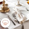 Unique Bargains Napkin Rings Five-petal Leaves Alloy 1 Pc - 2 of 3